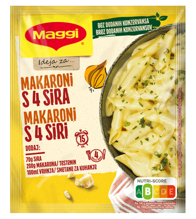 MAGGI смеса за приготвување сос за Макарони со 4 вида сирење 18х30g